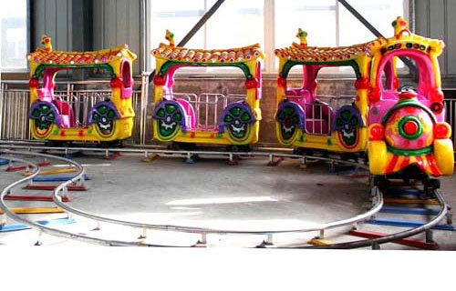 Small track train ride for backyard 