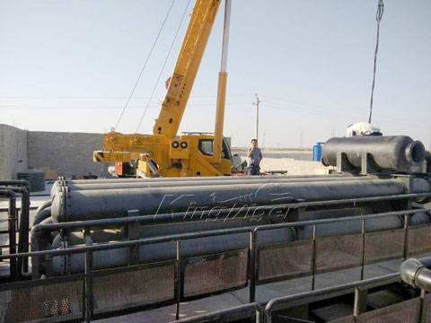 continuous waste tire pyrolysis plant