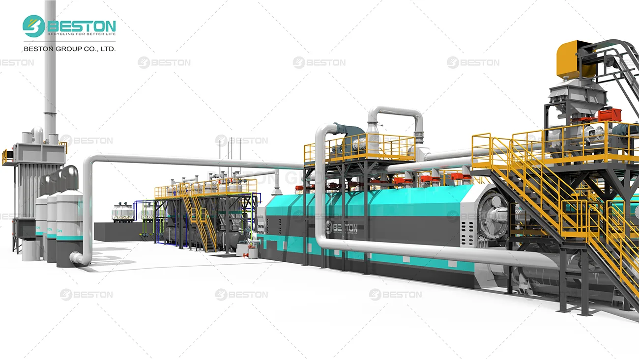 Continuous Waste Tyre Pyrolysis Plant